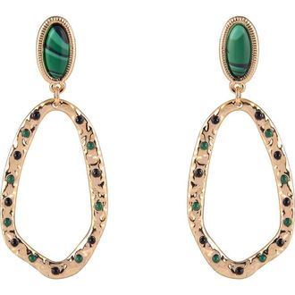 Rachel Roy Open Ring Drop Earrings in Green at Nordstrom Rack