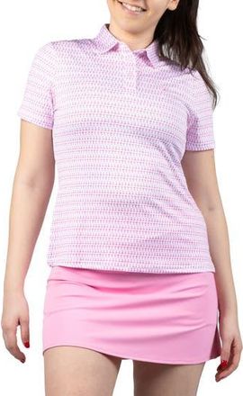 Tailorbyrd Martini Glass Print Polo in Pink at Nordstrom Rack, Size X-Large