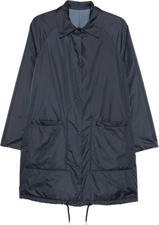 Aspesi Shirts - Dames - Parka Jassen - Blauw - XS - Nylon - Jassen