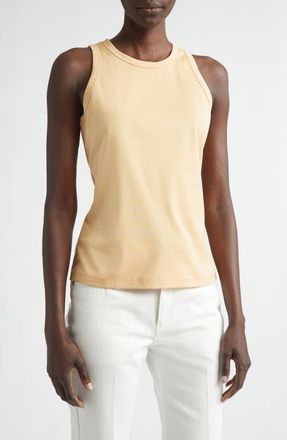 Lafayette 148 New York Racerback Tank in Halo Yellow at Nordstrom, Size X-Large