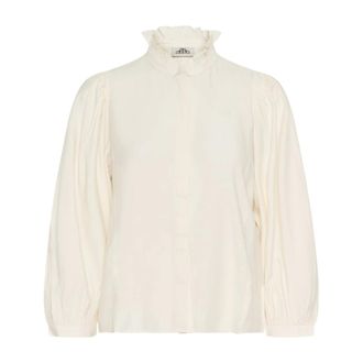 Karen by Simonsen Overhemden, Dames, Wit, XL, Blouse