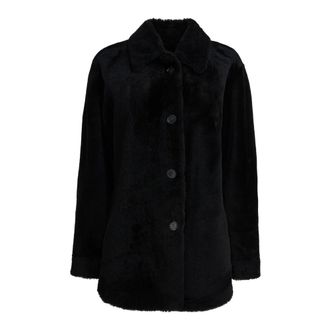 Semper Jassen, Dames, Zwart, 2Xs, Leer, Lange Omkeerbare Jas