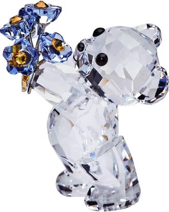 Swarovski Kris Bear Forget-me-not Decoration Figurine 5427993