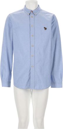 Paul Smith Long-Sleeve Zebra Patch Organic Cotton Shirt
