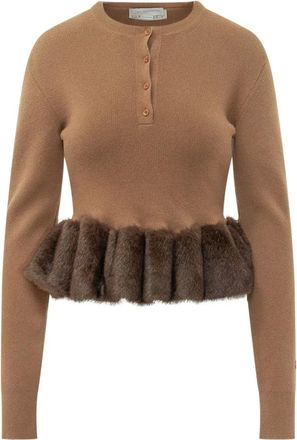 Stella McCartney Donna, Maglie, Marrone, S, new