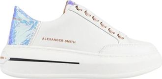 Alexander Smith Witte Iride Sneakers met Verwijderbare Binnenzool - Dames - Sneakers - Wit - 37 EU - Schoenen