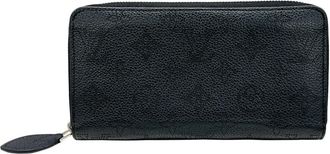 Louis Vuitton Black Noir Mahina Leather Long Wallet (Bi-Fold) (Pre-Owned)