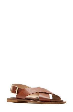 La Canadienne Freeda City Dry Waterproof Slingback Sandal in Caramel Pebble at Nordstrom, Size 10