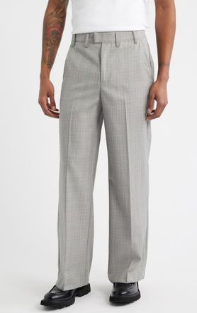 Krost Elliott Plaid Wool Blend Pants in Laurel Wreath at Nordstrom, Size X-Large