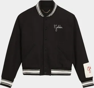 Golden Goose Men & apos;s Embroidered Compact Bomber Jacket