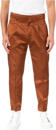 Paolo Pecora Broek - Heren - Chinos - Bruin - L - Broeken