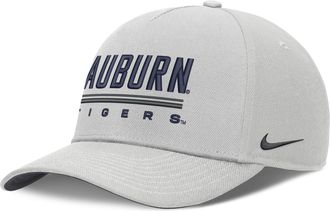 Nike Auburn Sideline Practice Rise Nike Mens Dri-FIT College Adjustable Hat in Grey | NC060BBAUN-RKB