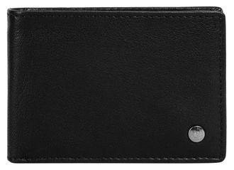 Bugatti Geldb&ouml;rse BUGATTI BLACK MAGIC, Herren, schwarz, Leder, leicht gl&auml;nzend, unifarben, Kleinlederwaren Geldb&ouml;rse, echt Leder