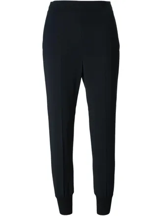 Stella McCartney Julia loose fit trousers - women - Cotton/Spandex/Elastane/Acetate/Rayon - 44 - Blue