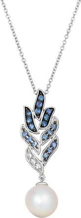 Le Vian Tranquility 14K 0.34 Ct. Tw. Sapphire Ombre, White Sapphire & 8-9Mm Pearl Pendant Necklace