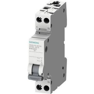 SIEMENS Combinaci&oacute;n De Interruptor De Protecci&oacute;n Contra Incendios-ls 230v, 6ka, 1+n, B, 16a Compacto (1te), 5sv60166kk16