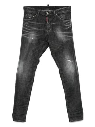 Dsquared2 faded distressed jeans - men - Cotton/Elastane/Polyester/Cotton - 54 - Black