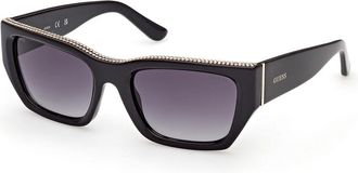 Guess GU00293 01B Womens Sunglasses Black Size 55
