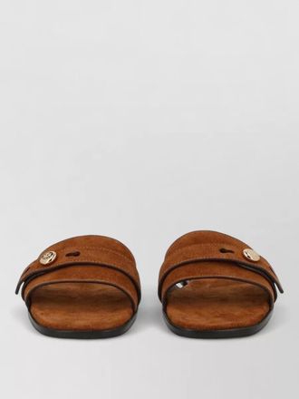 Tory Burch suede flat sandal open toe design