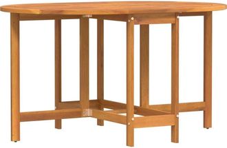 vidaXL Mesa de Jardín Marrón 110 x 60 x 72 cm Madera maciza de Acacia Vidaxl