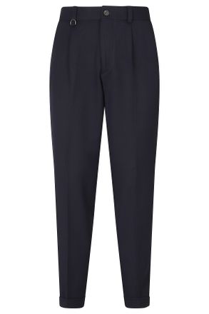 Paolo Pecora Blue Ventre Piatto Tecnolana Tailored Trousers