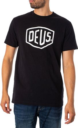 Deus Ex Machina Mens Shield T-Shirt, Black, M