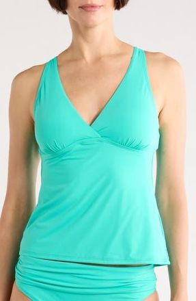 Jantzen Susana Halter Tankini Top in Jelly Mint at Nordstrom Rack, Size 14