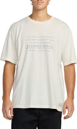 Billabong The Label Garage Cotton & Hemp Graphic T-Shirt in Off White at Nordstrom, Size Xx-Large