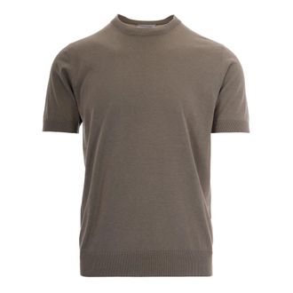 Paolo Pecora Round-neck Knitwear, male, Gray, Size: 2XL Round-neck Knitwear