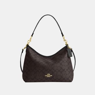 Coach Womens Laurel Shoulder Bag In Signature Canvas - Beige - One Size