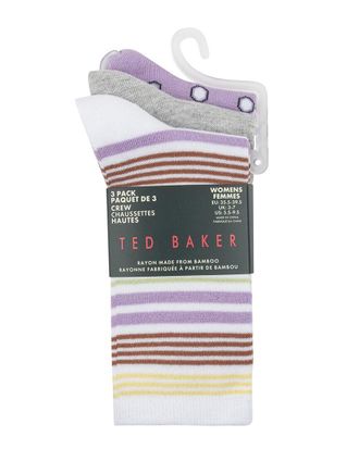 Ted Baker Set Of 3 Crew Sock
