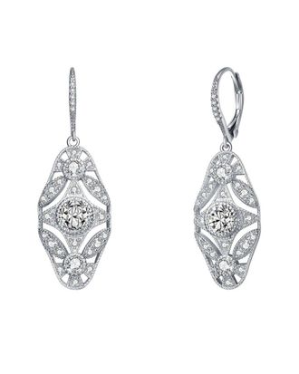 Genevive Silver Cz Earrings