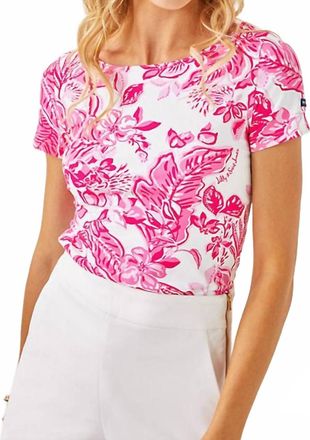 Lilly Pulitzer Cote Mc Top In Rose