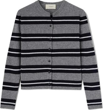 Motivi Cardigan in Maglia di Lana Misto Rigato - - Knitwear - Donna - Multicolore - XS