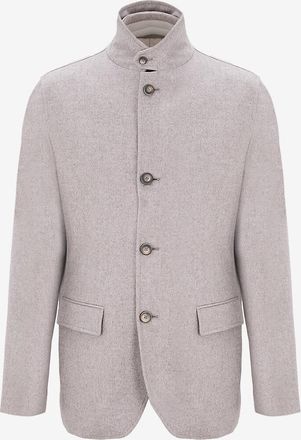 Herno Blazer aus Seide und Kaschmir mit Latz Resort