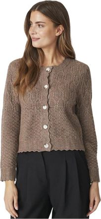 Co'Couture Truien & Vesten, Dames, Bruin, XS, Cardigans