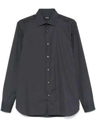 Ermenegildo Zegna Camicia in popeline - Grigio