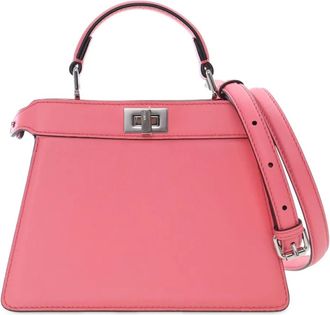 Fendi Borsa a tracolla Petite Peekaboo ISeeU in pelle 2010-2025 - Rosa
