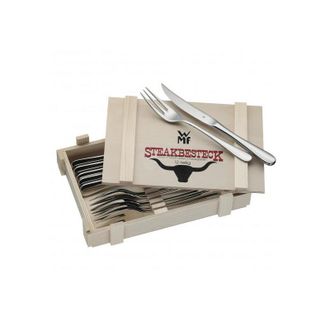WMF Juego De Cubiertos Para Bistec En Caja De Madera 12 Uds. 12.8023.9990 - Wmf