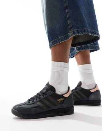adidas Originals SL 72 RS - Sneakers blu navy e nere-Nero