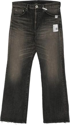 Miharayasuhiro Flared Denim Pants - Heren - Flared Jeans - Zwart - M - Denim - Jeans