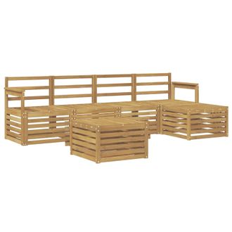 vidaXL Conjunto De Sof&aacute;s De Exterior 6 Pcs Blanco 59 X 59 X 37 Cm Vidaxl