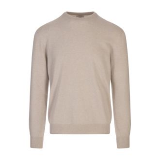 Agnona Cashmere Knitwear, male, Brown, Size: 2XL Luxury Cashmere Brown Sweater