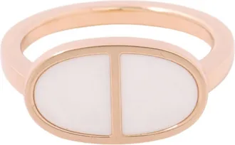 Herm&egrave;s Pink Gold (18K) Ceramic Band Ring (Pre-Owned)