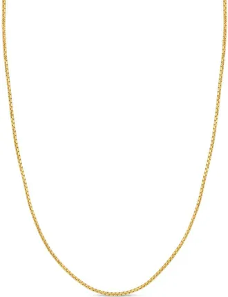 Bony Levy Mens 14K Gold Round Box Chain Necklace in 14K Yellow Gold at Nordstrom, Size 16