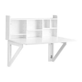 SoBuy Sobuy - Tavolo A Muro Tavolo Pieghevole Tavolo Cucina Bianco Fwt07-ii-w