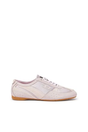 Diesel D-Mile-Flat sneakers with suede overlays - Sneakers - Woman - Pink