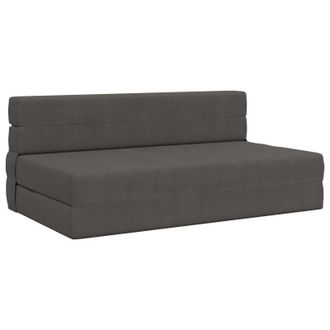 vidaXL Sof&aacute; Cama Plegable Gris Oscuro 152 X 86,5 X 60 Cm Tela Vidaxl