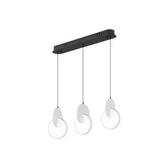 Fabrilamp Regleta Colgante Carlota 3l Negro/blanco 51w 6500k 7140lm Regx54x18cm