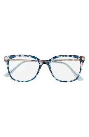 Cole Haan Combo Core 51mm Cat Eye Reading Glasses in Blue Demi at Nordstrom Rack, Size +2.00